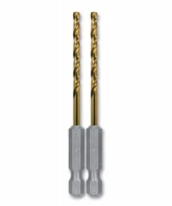 Kobalt 2-Piece 1/8-in 2-1/2-in Titanium Coated Hss Twist Drill Bit - Power Tool Accessories