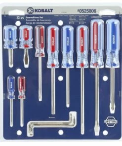 Kobalt 12-Piece Acetate Handle Set Multi-bit Screwdriver Set - Hand Tools -Kobalt Sales Store 16988796