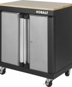 Kobalt 28-in W x 32.8-in H x 18.5-in D Steel Freestanding Garage Cabinet - Garage Organization