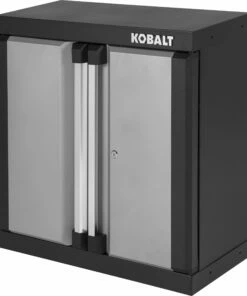 Kobalt 28-in W x 28-in H x 12.5-in D Steel Wall-mounted Garage Cabinet - Garage Organization