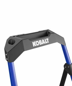 Kobalt 2-Step 300-lb Capacity Black Steel Foldable Step Stool - Ladders & Scaffolding -Kobalt Sales Store 17788047