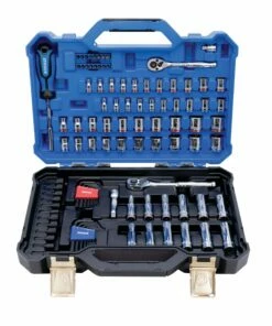 Kobalt Centennial 100-Piece Standard (SAE) and Metric Combination Polished Chrome Mechanics Tool Set (1/4-in; 3/8-in) - Hand Tools -Kobalt Sales Store 40333068 scaled