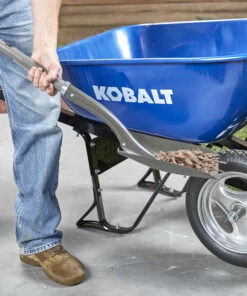 Kobalt 7-cu ft Steel Wheelbarrow with Flat-Free Tire - Outdoor Tools & Equipment -Kobalt Sales Store 40854436