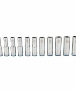 Kobalt 11-Piece Metric 1/2-in Drive 12-point Set Deep Socket Set - Hand Tools