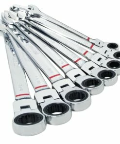 Kobalt 8-Piece Set 12-Point Standard (SAE) Flexible Head Ratchet Wrench Set - Hand Tools