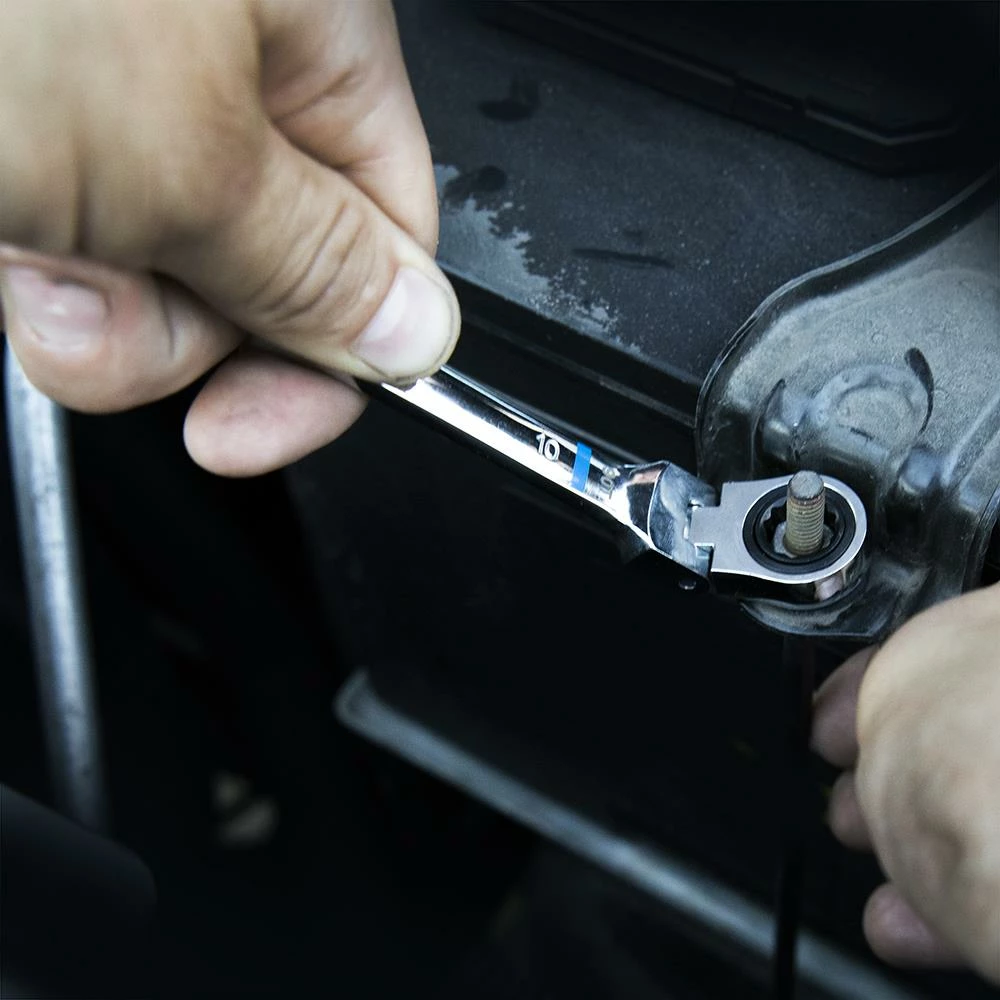 Kobalt 8-Piece Set 12-Point Metric Flexible Head Ratchet Wrench Set - Hand Tools 8 Kobalt 8-Piece Set 12-Point Metric Flexible Head Ratchet Wrench Set - Hand Tools - Image 8