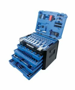 Kobalt 250-Piece Standard (SAE) and Metric Combination Polished Chrome Mechanics Tool Set (1/4-in; 3/8-in) - Hand Tools