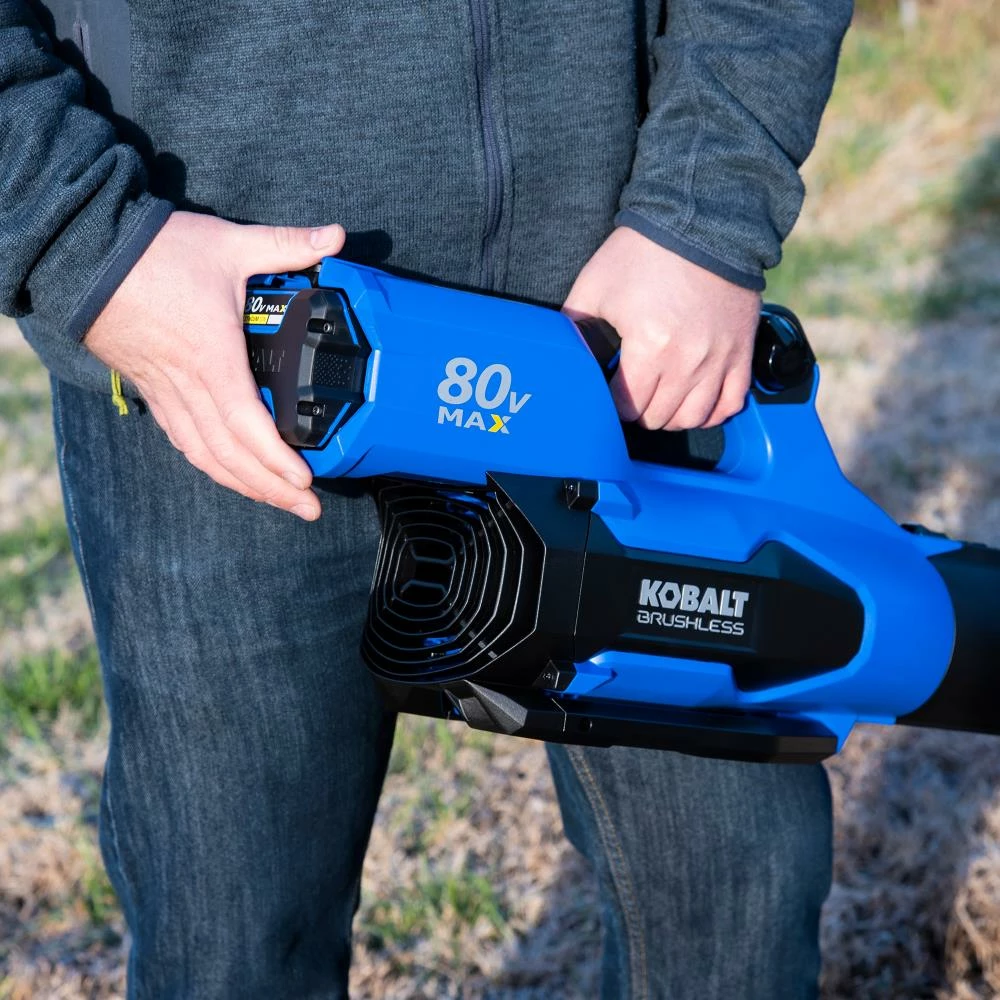 Kobalt 80-volt Max 630-CFM Brushless Handheld Cordless Electric Leaf Blower 2.5 Ah (Battery & Charger Included) - Outdoor Tools & Equipment 8 Kobalt 80-volt Max 630-CFM Brushless Handheld Cordless Electric Leaf Blower 2.5 Ah (Battery & Charger Included) - Outdoor Tools & Equipment - Image 8