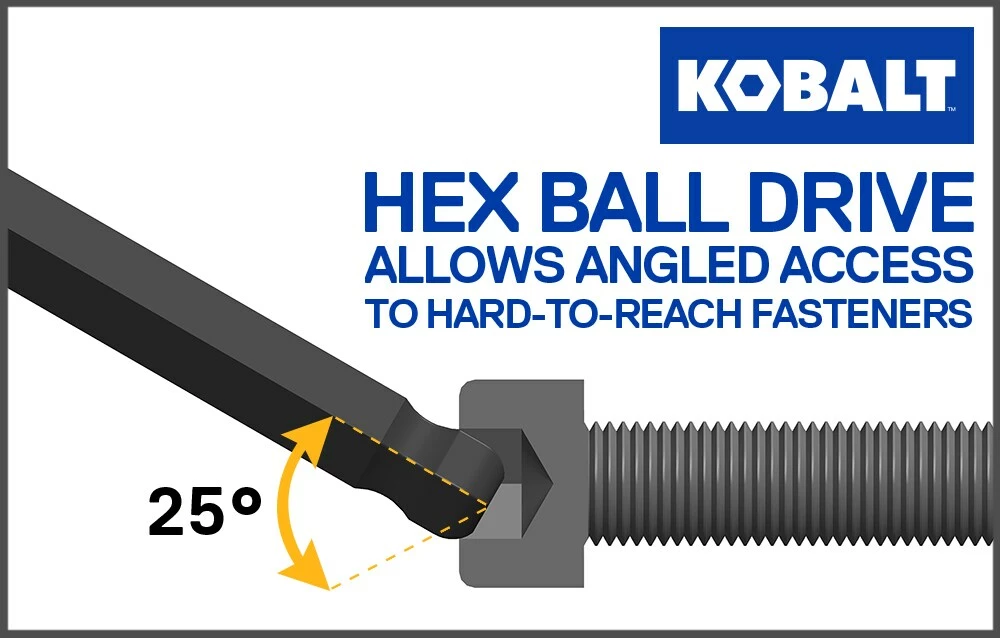 Kobalt 16-key Standard (Sae) and Metric Combination Hex Key Set - Hand Tools 4 Kobalt 16-key Standard (Sae) and Metric Combination Hex Key Set - Hand Tools - Image 4