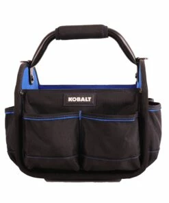 Kobalt Blue Black Polyester 12-in Tool Tote - Tool Storage & Work Benches -Kobalt Sales Store 42143650