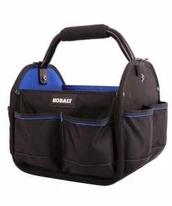 Kobalt Blue Black Polyester 12-in Tool Tote - Tool Storage & Work Benches -Kobalt Sales Store 42143651