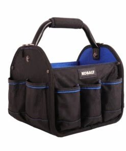 Kobalt Blue Black Polyester 12-in Tool Tote - Tool Storage & Work Benches -Kobalt Sales Store 42143652