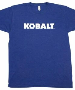 Kobalt Men's X-Large Textured Cotton Short sleeve Solid T-shirt Work Shirt - Workwear