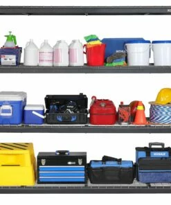 Kobalt 84-in W x 24-in D x 84-in H 4-Tier Heavy Duty Steel Utility Shelving Unit - Shelves & Shelving -Kobalt Sales Store 42193288 scaled