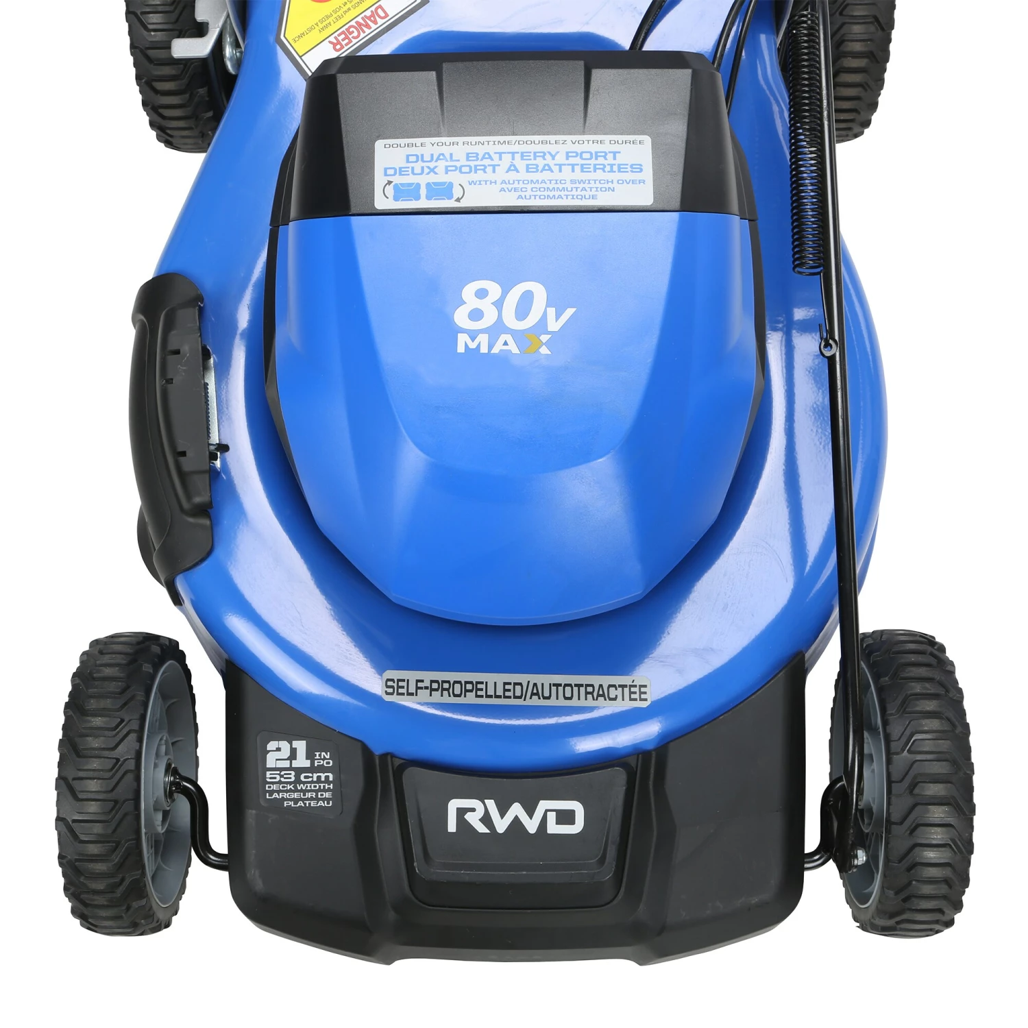 Kobalt 80-Volt Max Brushless 21-in Self-propelled Cordless Electric Lawn Mower 4 Ah (Battery & Charger Included) - Outdoor Tools & Equipment 6 Kobalt 80-Volt Max Brushless 21-in Self-propelled Cordless Electric Lawn Mower 4 Ah (Battery & Charger Included) - Outdoor Tools & Equipment - Image 6