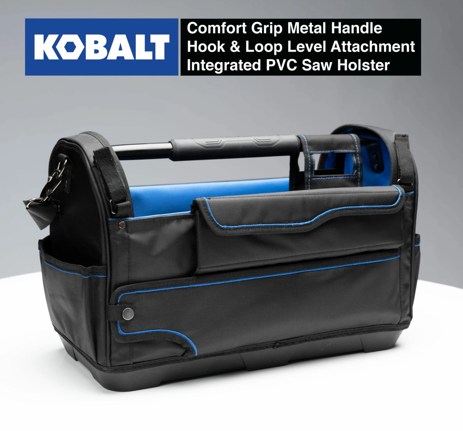 Kobalt Plumbing Tool Bag with Caddy Black, Blue Polyester 12.99-in - Tool Storage & Work Benches 3 Kobalt Plumbing Tool Bag with Caddy Black, Blue Polyester 12.99-in - Tool Storage & Work Benches - Image 3
