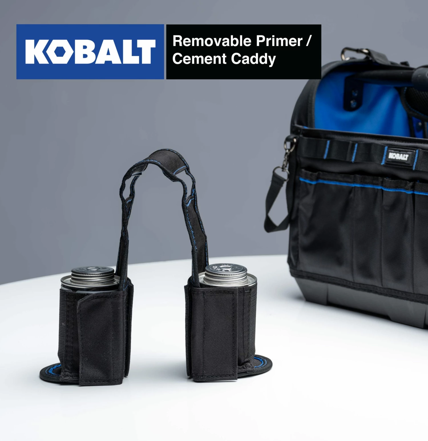 Kobalt Plumbing Tool Bag with Caddy Black, Blue Polyester 12.99-in - Tool Storage & Work Benches 4 Kobalt Plumbing Tool Bag with Caddy Black, Blue Polyester 12.99-in - Tool Storage & Work Benches - Image 4