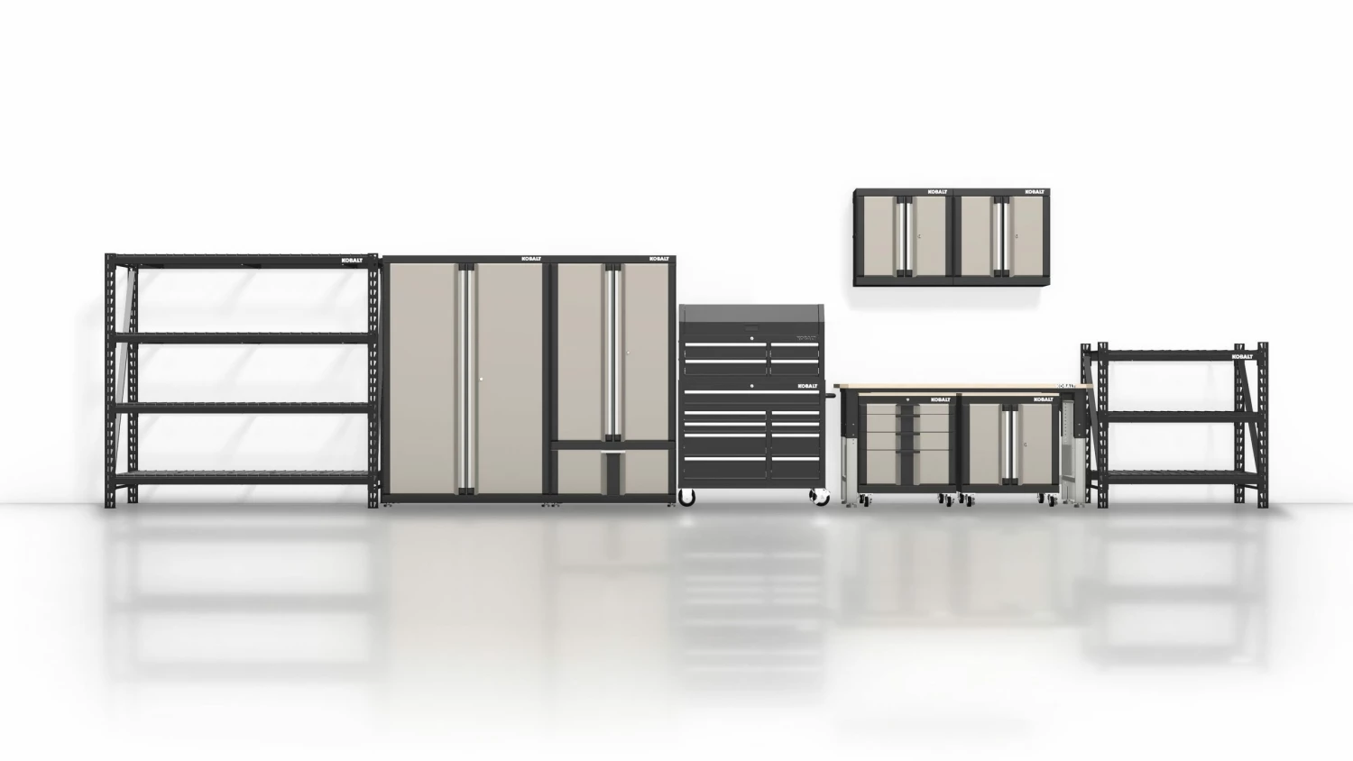 Kobalt 28-in W x 28-in H x 12.5-in D Steel Wall-mounted Garage Cabinet - Garage Organization 8 Kobalt 28-in W x 28-in H x 12.5-in D Steel Wall-mounted Garage Cabinet - Garage Organization - Image 8