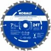 Kobalt 7-1/4-in 24-Tooth Tungsten Carbide-tipped Steel Circular Saw Blade - Power Tool Accessories