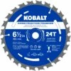 Kobalt 6-1/2-in 24-Tooth Tungsten Carbide-tipped Steel Circular Saw Blade - Power Tool Accessories