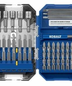 Kobalt 55-Piece Set High-speed Steel Hex Shank Screwdriver Bit Set - Power Tool Accessories