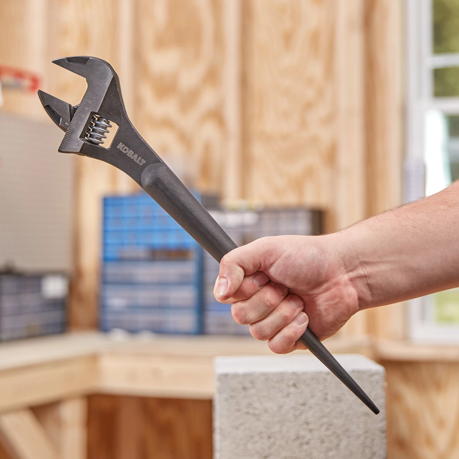 Kobalt 15.5-in Steel Adjustable Wrench - Hand Tools 4 Kobalt 15.5-in Steel Adjustable Wrench - Hand Tools - Image 4