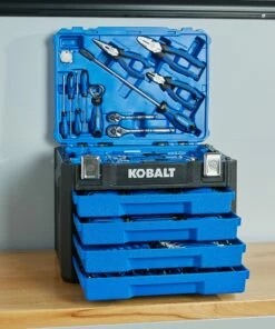 Kobalt 100-Piece Household Tool Set with Hard Case - Hand Tools -Kobalt Sales Store 45373524