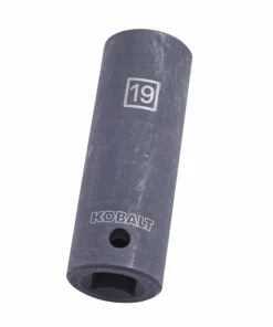 Kobalt Metric 1/2-in Drive 19mm 6-Point Impact Socket - Hand Tools -Kobalt Sales Store 45400322