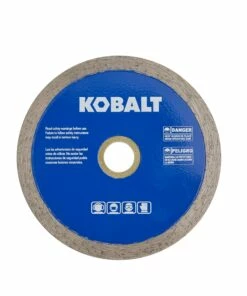 Kobalt 4-in Wet or Dry Porcelain Continuous Diamond Saw Blade - Power Tool Accessories -Kobalt Sales Store 45400379
