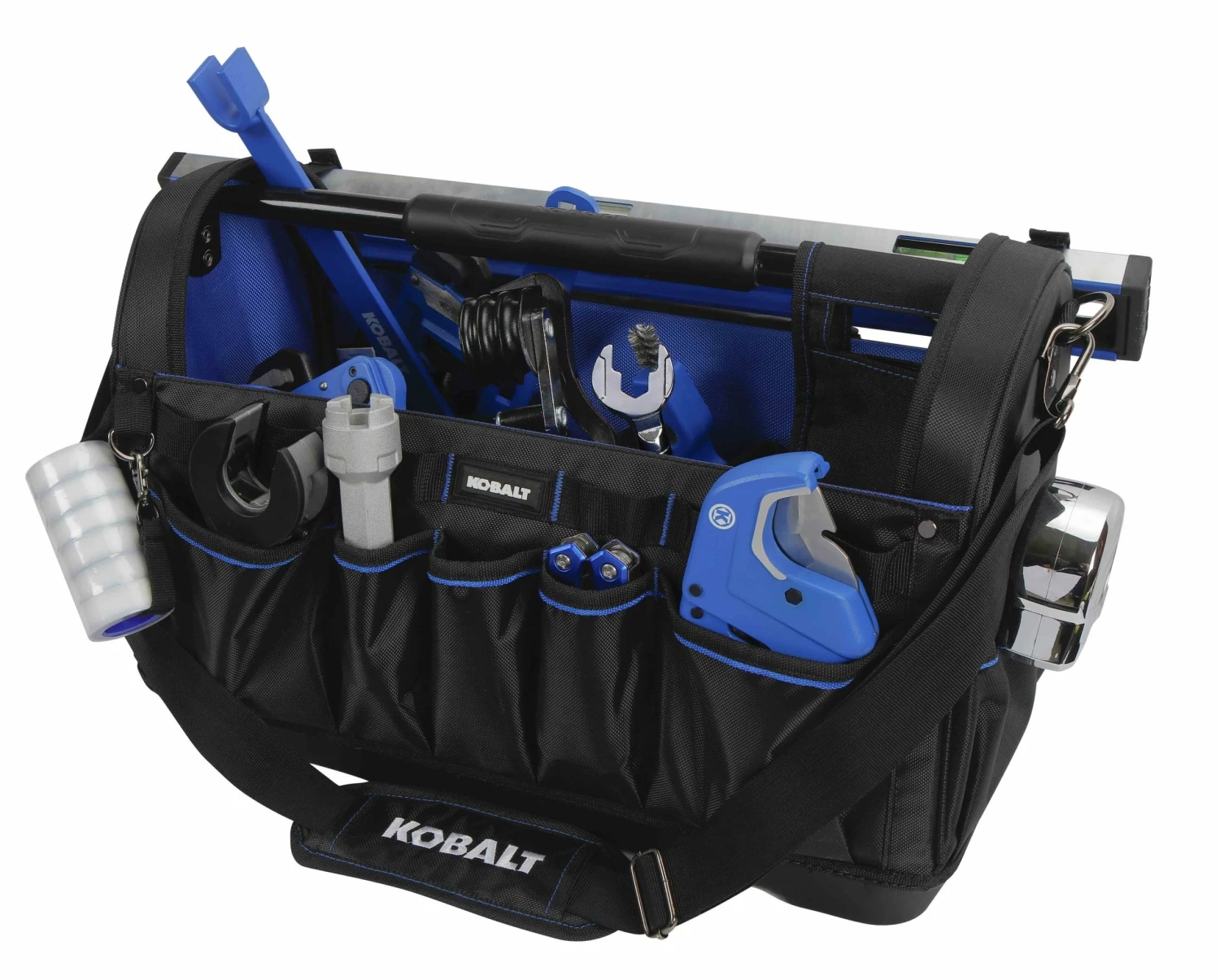 Kobalt Plumbing Tool Bag with Caddy Black, Blue Polyester 12.99-in - Tool Storage & Work Benches 6 Kobalt Plumbing Tool Bag with Caddy Black, Blue Polyester 12.99-in - Tool Storage & Work Benches - Image 6
