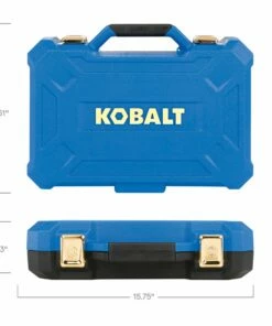Kobalt Centennial 100-Piece Standard (SAE) and Metric Combination Polished Chrome Mechanics Tool Set (1/4-in; 3/8-in) - Hand Tools -Kobalt Sales Store 47969896 scaled