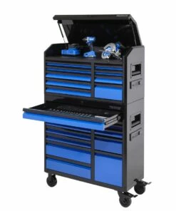 Kobalt 3000 Series 41-in W x 41-in H 11-Drawer Steel Rolling Tool Cabinet (Black) - Tool Storage & Work Benches -Kobalt Sales Store 6936945605304 08061667